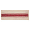 Yuletide Burlap Red Stripe Runner 12x36