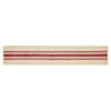 Yuletide Burlap Red Stripe Runner 12x72