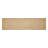 Greetings Jute Burlap Tan Runner 12x48