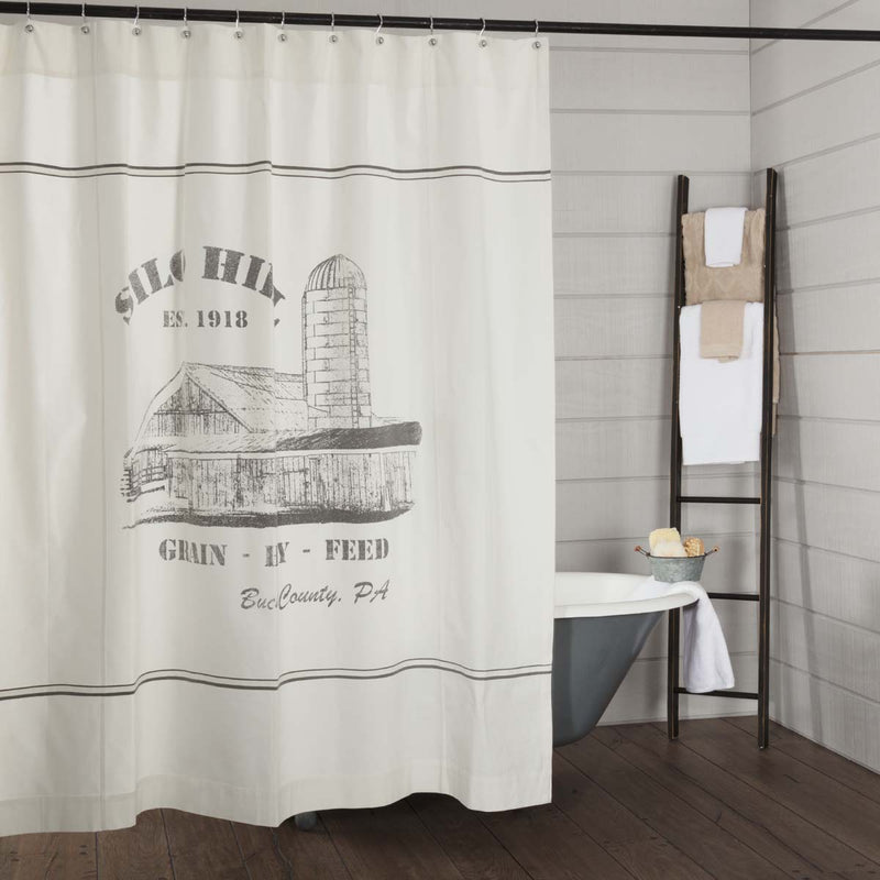 Silo Hill Shower Curtain 72Lx72W