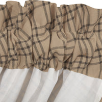 Sawyer Mill Charcoal Plaid Balloon Valance 15x60