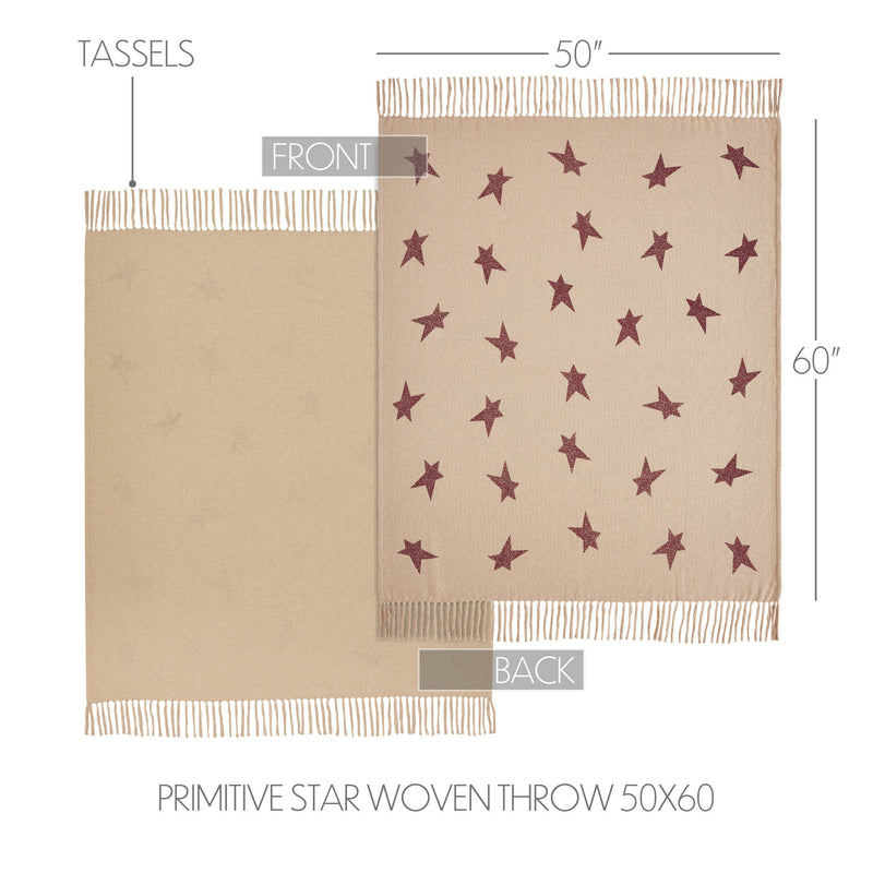 Gable Primitive Star Woven Throw 50x60