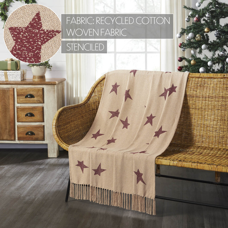 Gable Primitive Star Woven Throw 50x60