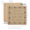 Pip Vinestar Burlap Lap Throw 32Wx32L