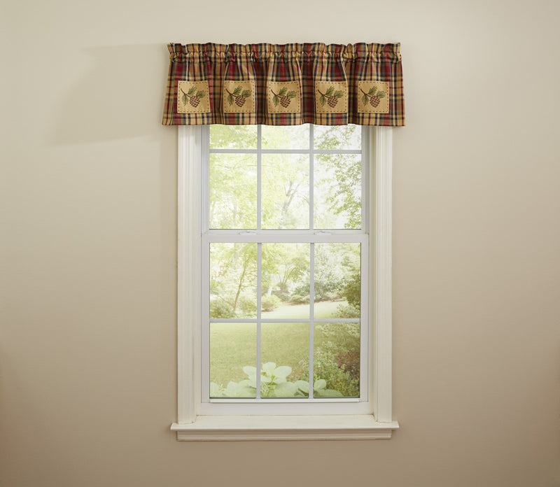 SOUTH RIVER LINED PATCH VALANCE 60X14"
