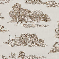 DOWN ON THE FARM TOILE 36" L RUNNER