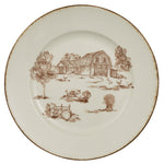 DOWN ON THE FARM TOILE SALAD PLATE