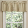 COTTON WREATH LINED PLEATED VALANCE 45x15"
