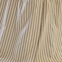 Prairie Winds Green Ticking Stripe King Bed Skirt 78x80x16