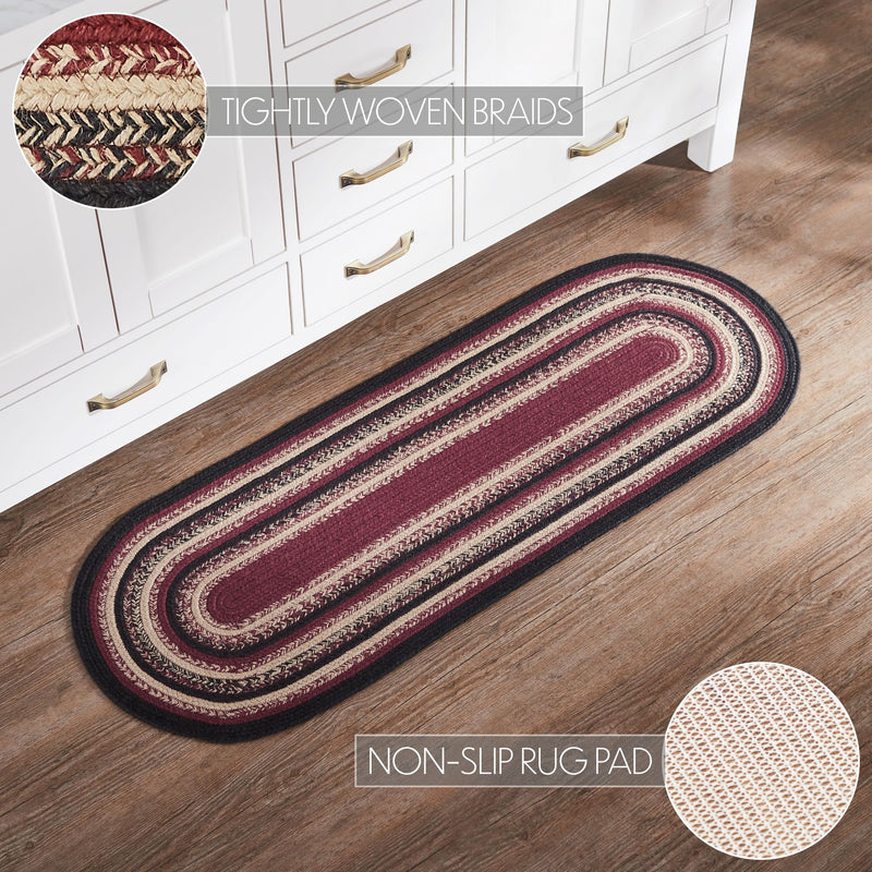 Connell Jute Rug Oval w/ Pad 17x48