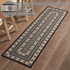 Custom House Black Tan Jacquard Polyester Rug/Runner Rect 22x78