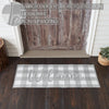 Annie Buffalo Check Grey Welcome Indoor/Outdoor Rug Rect 17x48