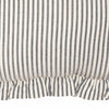 Hatteras Seersucker Blue Ticking Stripe Fabric Pillow 14x22 **BACKORDERED UNTIL DECEMBER 2024**