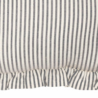 Hatteras Seersucker Blue Ticking Stripe Fabric Pillow 14x22 **BACKORDERED UNTIL DECEMBER 2024**