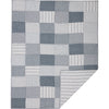 Sawyer Mill Blue Block Quilted Throw 50x60