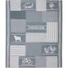 Sawyer Mill Blue Farm Animal Quilted Throw 50x60