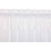 Muslin Ruffled Bleached White Prairie Long Panel Set of 2 84x36x18