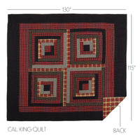 Cumberland California King Quilt 130Wx115L