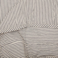 Hatteras Seersucker Blue Ticking Stripe California King Quilt Coverlet 130Wx115L