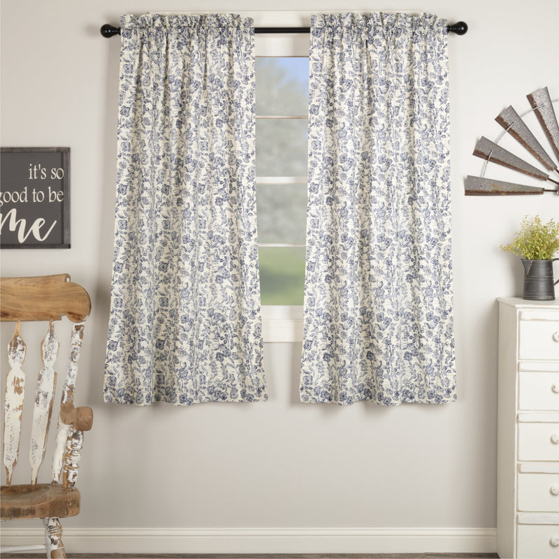 Doylestown Floral Short Panel Set of 2 63Lx36W