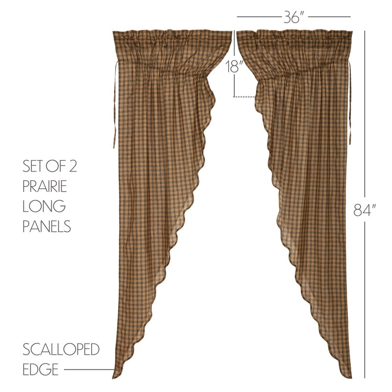 Cedar Ridge Prairie Long Panel Scalloped Set of 2 84x36x18 **BACKORDERED UNTIL MARCH 2025**