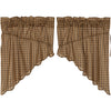 Cedar Ridge Prairie Swag Scalloped Set of 2 36x36x18