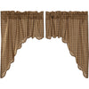 Cedar Ridge Swag Scalloped Set of 2 36x36x16