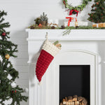 Kringle Chenille Santa Hat Stocking 9.5x20
