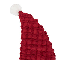 Kringle Chenille Santa Hat Stocking 9.5x20