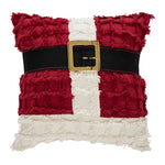 Kringle Chenille Santa Suit Pillow 12x12