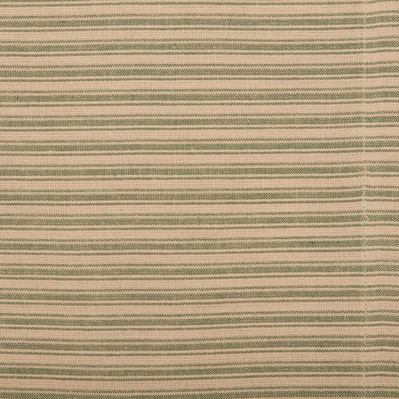 Prairie Winds Green Ticking Stripe King Pillow Case Set of 2 21x40