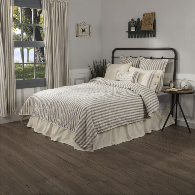 Market Place Gray California King Quilt 103Lx103W