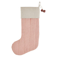 Sawyer Mill Red Ticking Stripe Stocking 12x20