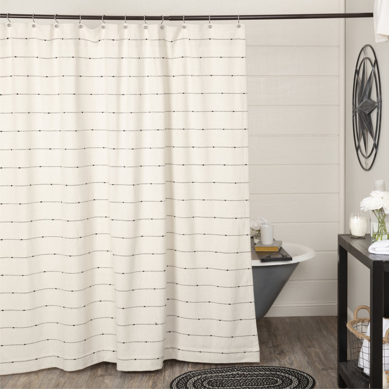 Farmcloth Stripe Shower Curtain 72Lx72W