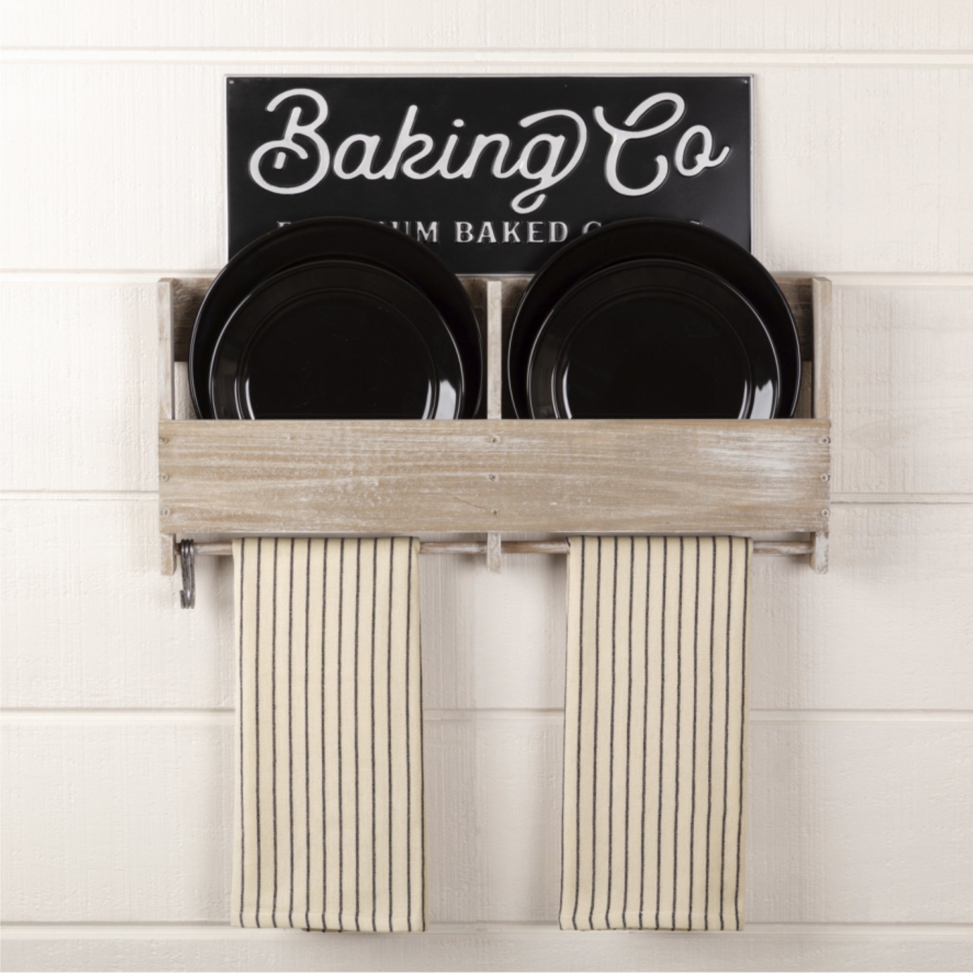 Katie's Vintage Stripe Tea Towel Set of 2 28Lx19W