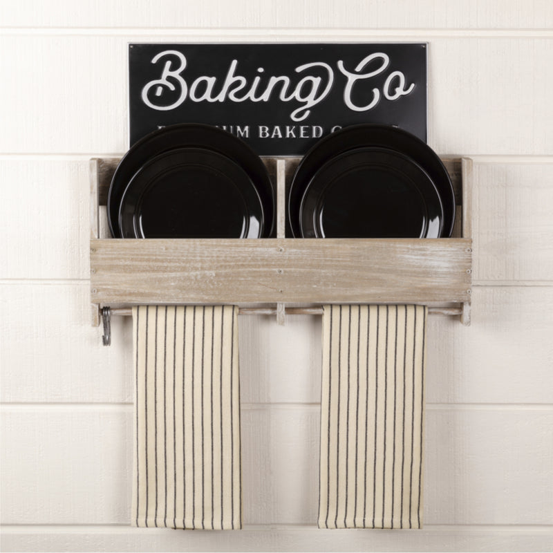 Katie's Vintage Stripe Tea Towel Set of 2 28Lx19W