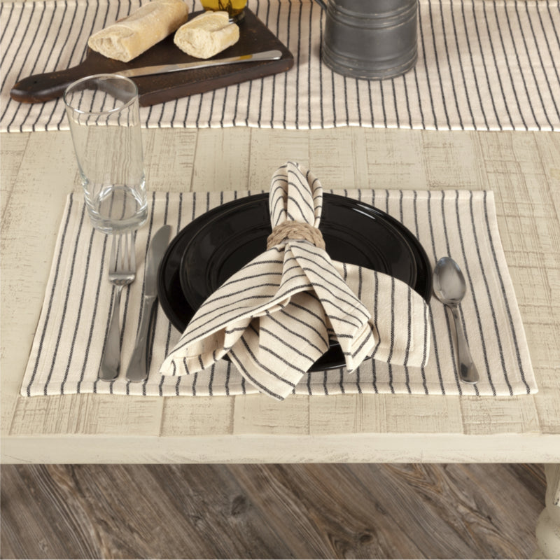 Katie's Vintage Stripe Napkin Set of 4 18Lx18W