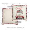 Merry Christmas Truck Pillow 18x18