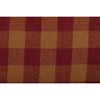 Burgundy Check Farmhouse Primitive Country Rustic Chair Pad 14x14 - VHC Brands