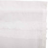 White Ruffled Sheer Petticoat Door Panel 72x40 **BACKORDERED UNTIL MARCH 2025**