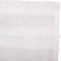 White Ruffled Sheer Petticoat Door Panel 72x40 **BACKORDERED UNTIL MARCH 2025**