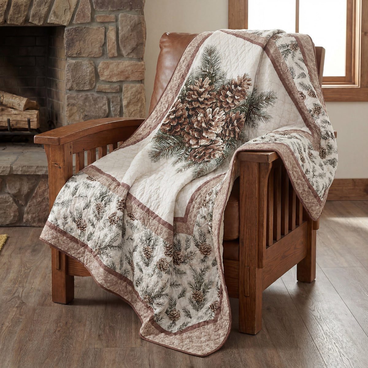 Pine Medallion Quilted Collection