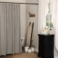 Ashmont Ticking Stripe Shower Curtain 72x72