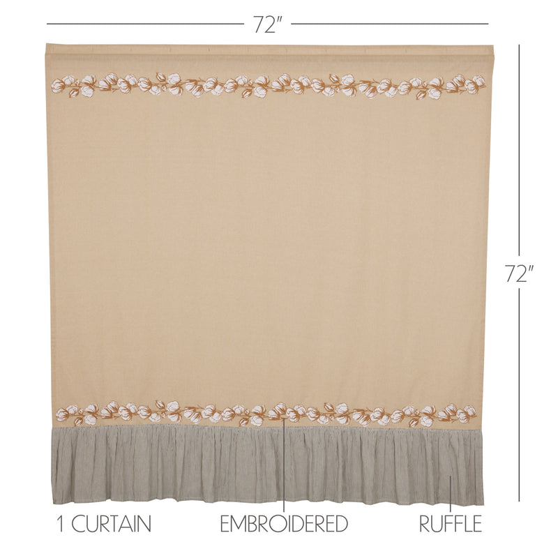 Ashmont Cotton Shower Curtain 72x72