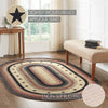 Colonial Star Jute Rug Oval w/ Pad 60x96