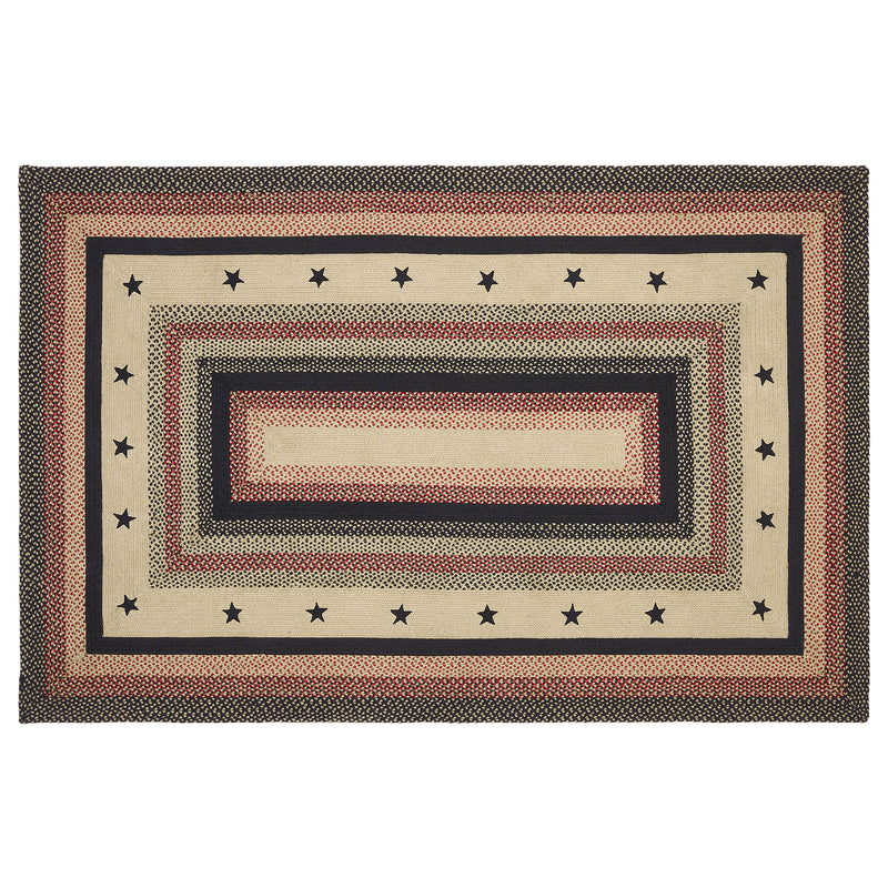 Colonial Star Jute Rug Rect w/ Pad 60x96