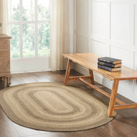 Cobblestone Jute Rug Oval w/ Pad 48x72 **BACKORDERED UNTIL JANUARY 2025**