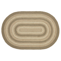 Cobblestone Jute Rug Oval w/ Pad 48x72 **BACKORDERED UNTIL JANUARY 2025**