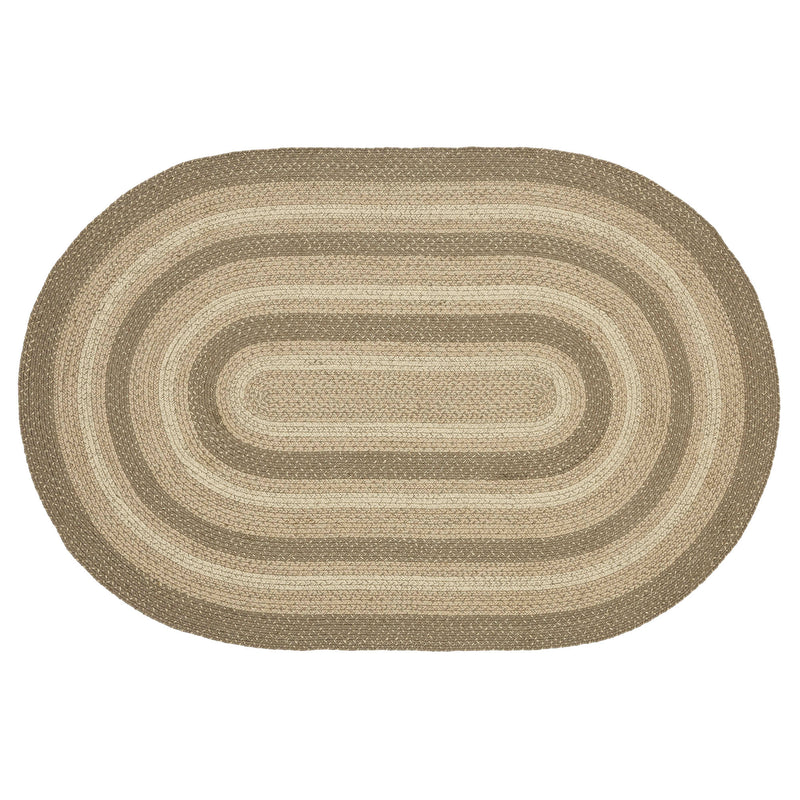 Cobblestone Jute Rug Oval w/ Pad 48x72 **BACKORDERED UNTIL JANUARY 2025**