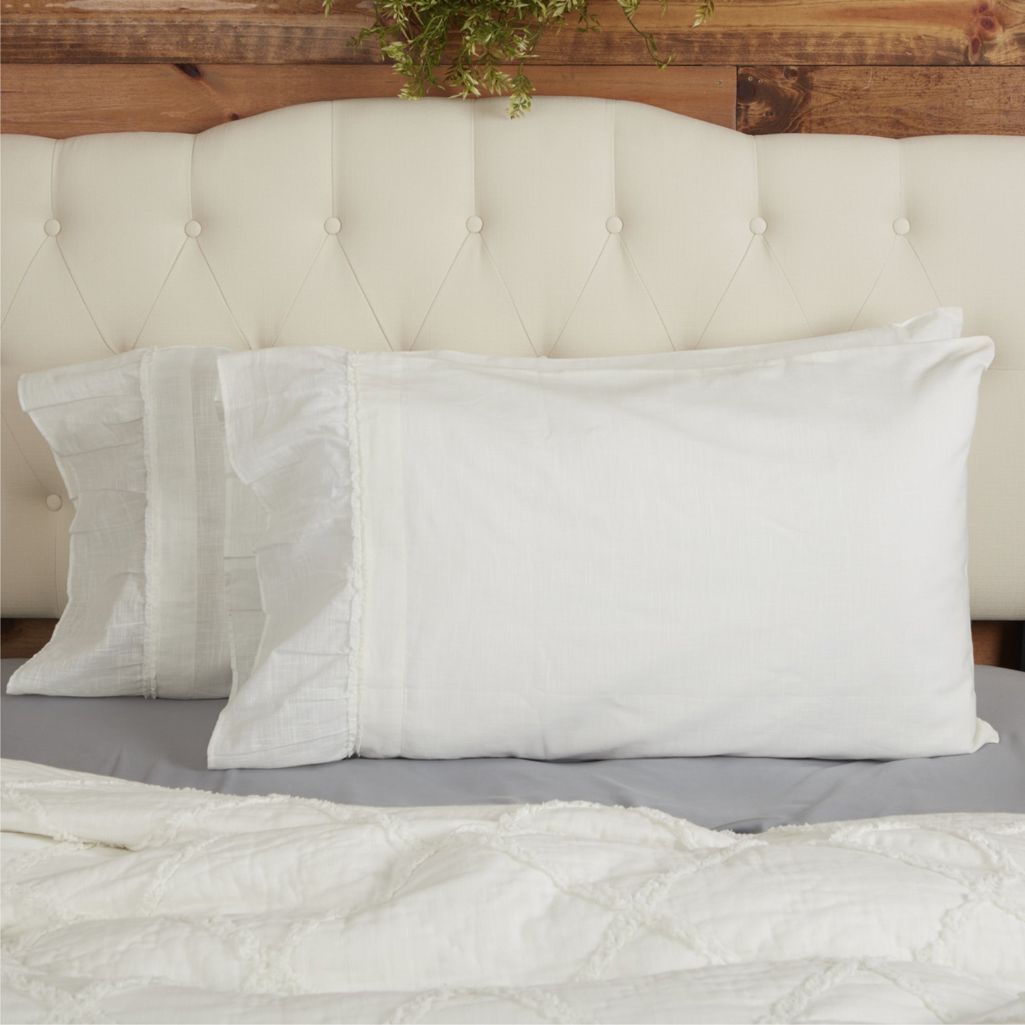 Kathryn Standard Pillow Case Set of 2 28Lx21W+6